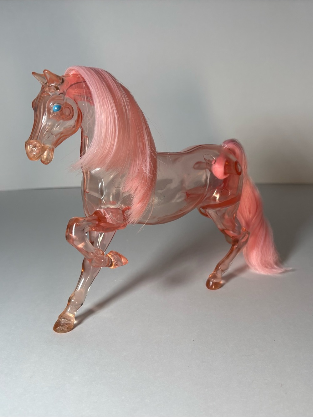 Vintage 1986 She-Ra Crystal Sun Dancer Horse - MOTU POP - Translucent Pink